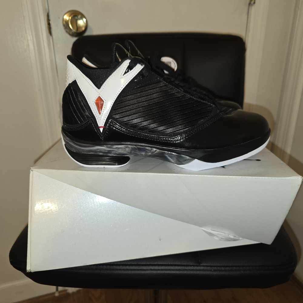 Jordan Black and White Athletic Shoes